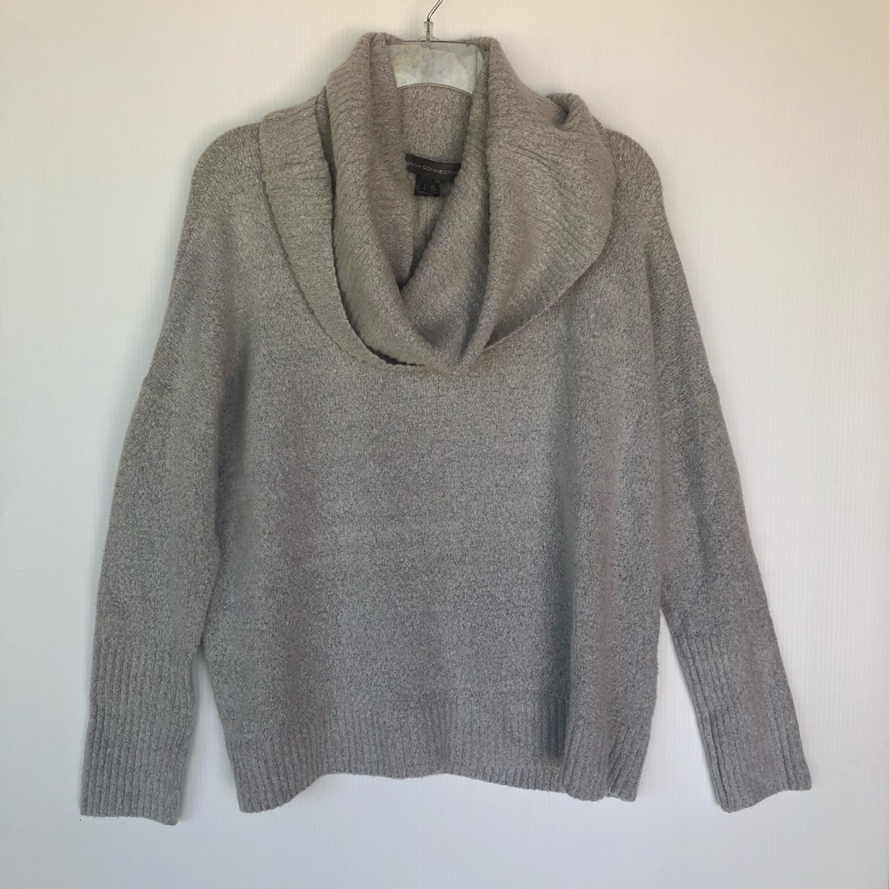 French Connection Gray Cowell Neck Sweater